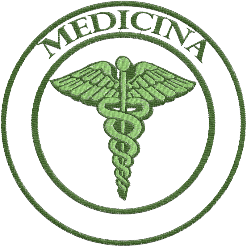 Matriz de Bordado Simbolo de <b>Medicina</b>