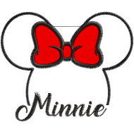 Matriz de Bordado Aplique Minnie