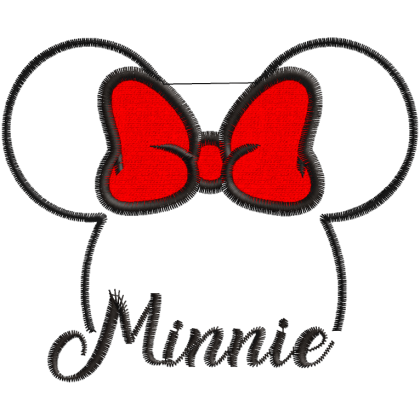 Matriz de Bordado Aplique Minnie