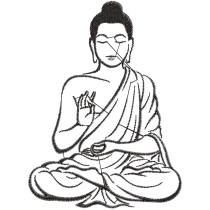 Matriz de Bordado Buda