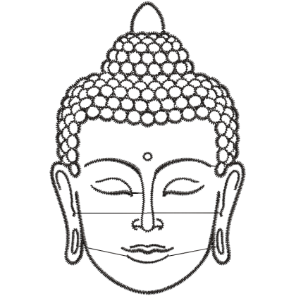 Matriz de Bordado Buda 2