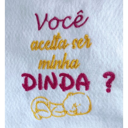 Matriz de Bordado Aceita Ser Minha Dinda 