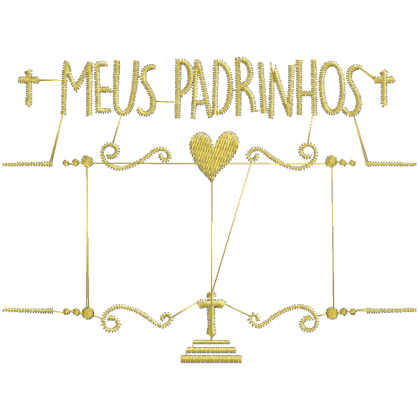 Matriz de Bordado Meus Padrinhos