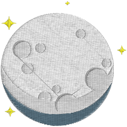 Matriz de Bordado Lua Cheia