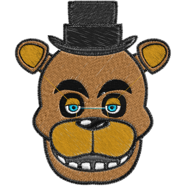 Matriz de Bordado cara freddy fnaf