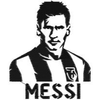 Matriz de Bordado Lionel Messi