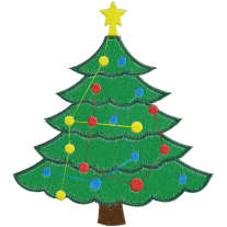 Matriz de Bordado Árvore de Natal 01
