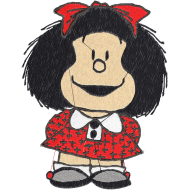 Matriz de Bordado Mafalda 