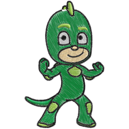 Matriz de Bordado Lagartixo PJ Masks