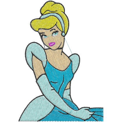 Matriz de Bordado Cinderella Disney 2