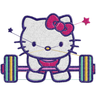 Matriz de Bordado Hello Kitty 1