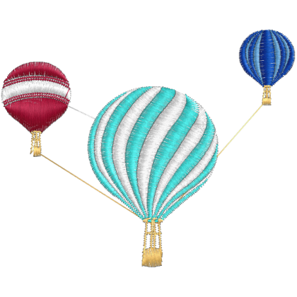 Matriz de Bordado Balões