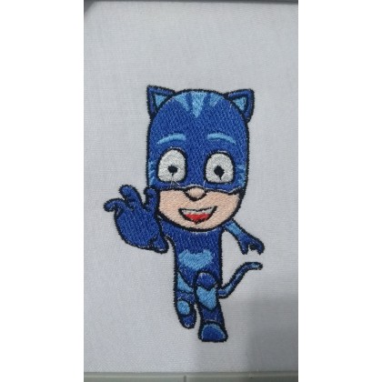 Matriz de Bordado Menino Gato PJ Masks