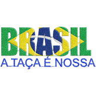 Matriz de Bordado Brasil a Taça é Nossa  
