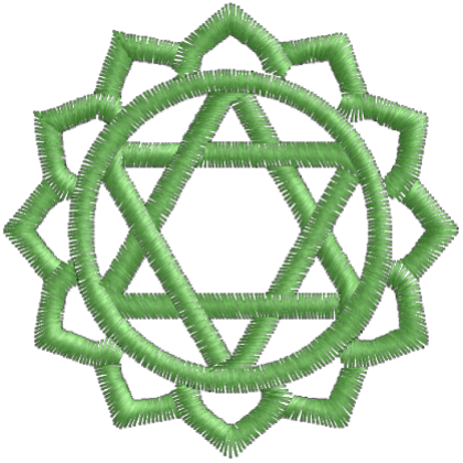 Matriz de Bordado Anahata Heart Chakra