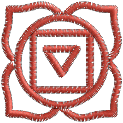 Matriz de Bordado Muladhara Root Chakra