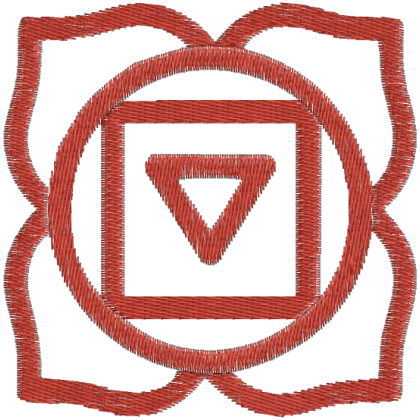 Matriz de Bordado Muladhara Root Chakra