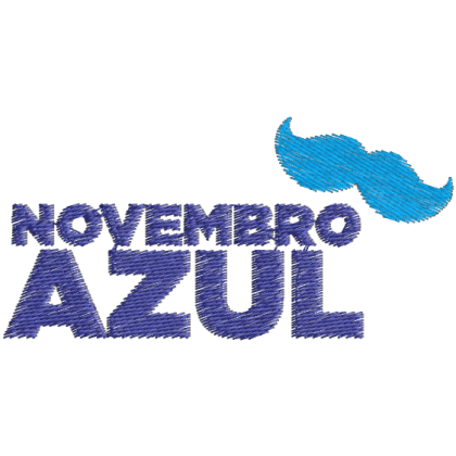 Matriz de Bordado Novembro Azul [Download Grátis]