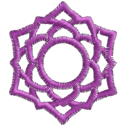 Matriz de Bordado Sahasrara Crown Chakra