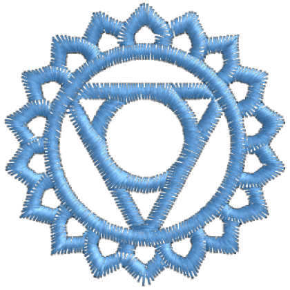 Matriz de Bordado Vishuddha Throat Chakra